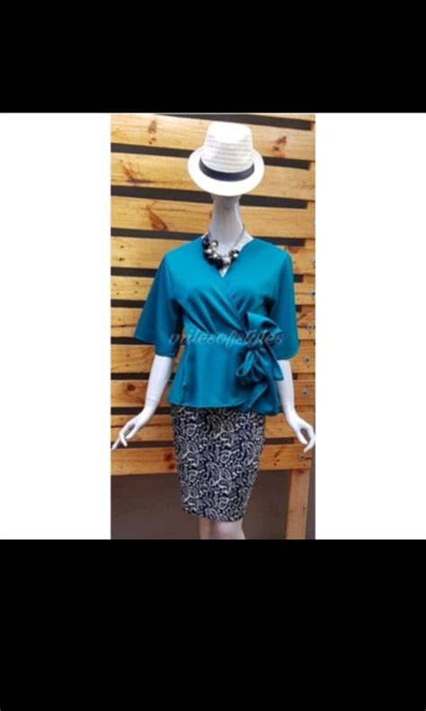 Image result for Wrap Blouse