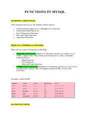 Image result for Single Row Functions in MySQL