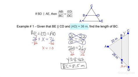 Toradh íomhá ar Triangle Parallel Lines Proportion