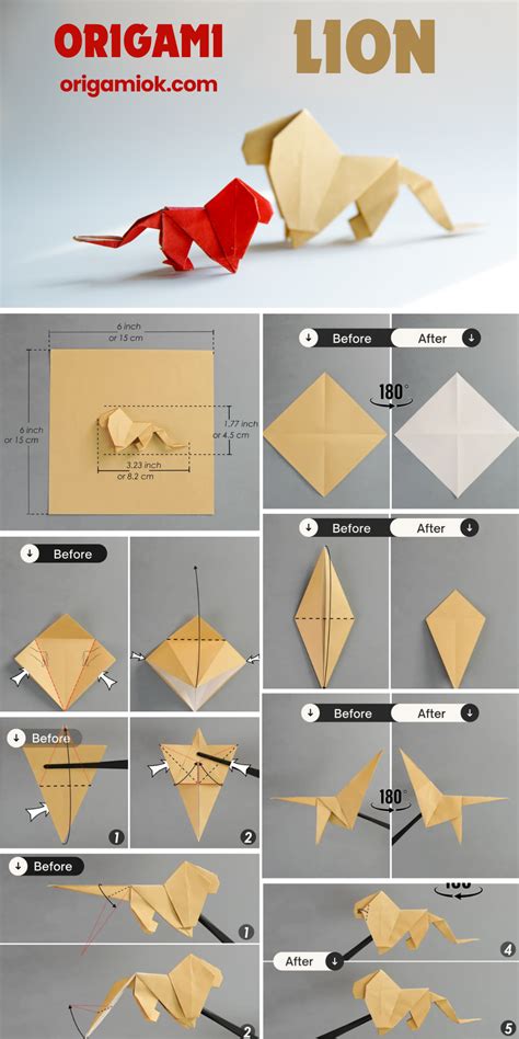 Image result for How to Build a Origami Lion