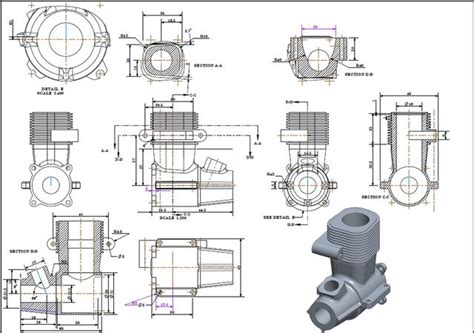 Image result for Engine Block Modeling Geometry 3D