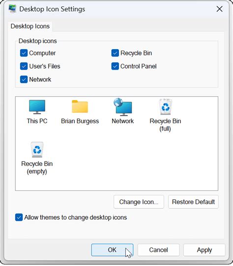 Toradh íomhá ar Restore Icons On Start Up