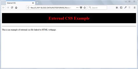 Linking External CSS に対する画像結果