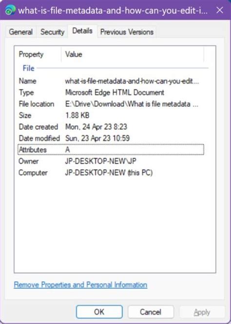 Explain Metadata に対する画像結果