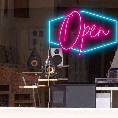 Image result for Blue Neon Open Sign