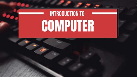 Image result for Introduction to Basic Part of Computer