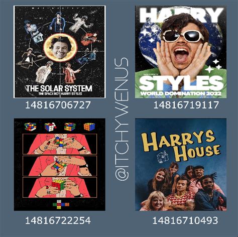 Image result for Harry Styles Song Codes for Roblox