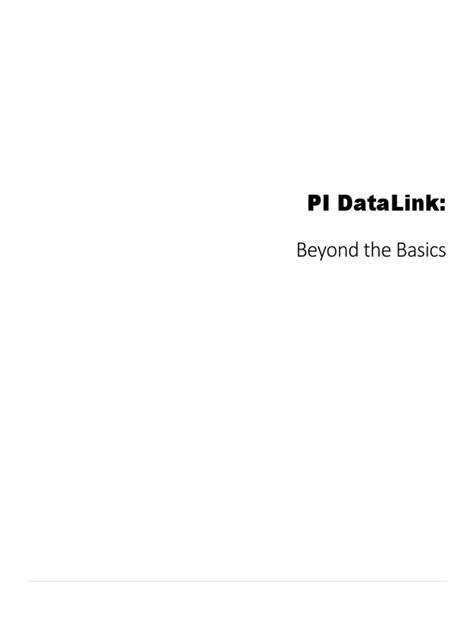 Image result for Using PI DataLink to See Old Data