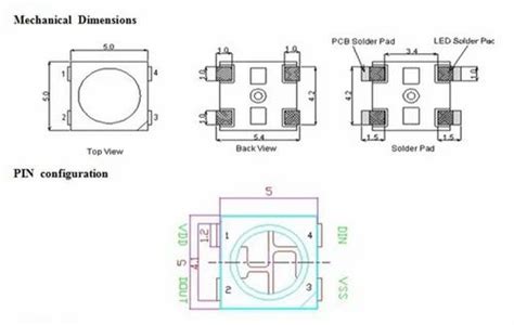 Image result for SMD RGB LED Pinout