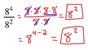 Image result for Quotient Rule Exponents Examples