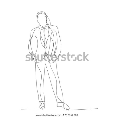 Contour Line Drawing Man Standing に対する画像結果