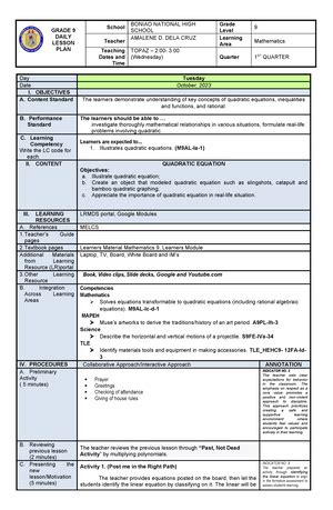 Toradh íomhá ar Science Grade 9 Module Quarter 1