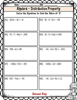 Image result for Solving Equations with Distributive Property Math 8