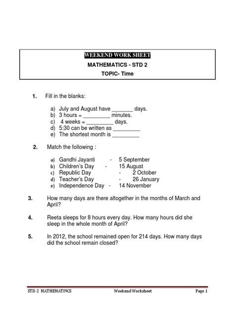 Résultat d’images pour CBSE Class 2 Maths Chapter 1 Worksheet