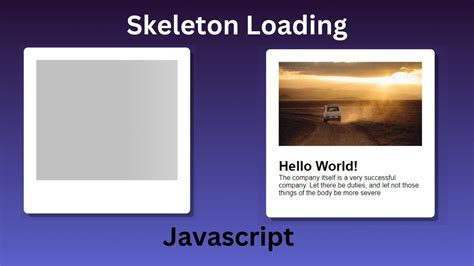 Toradh íomhá ar HTML Skeleton Loading