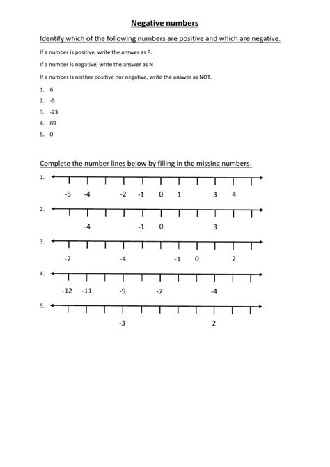 Image result for Representing Negative Numbers Worksheet