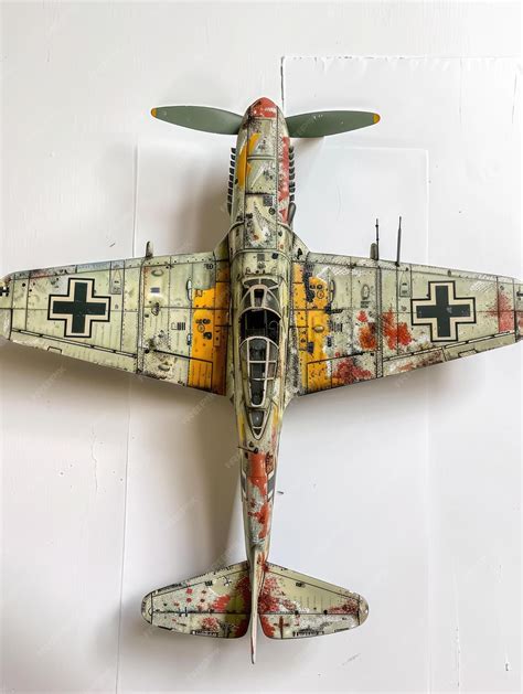 Premium Photo | A detailed model of a German fighter plane from World ...