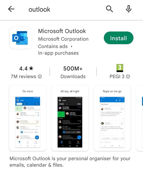 Image result for Install Outlook App On Android