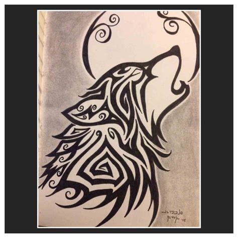 Bildergebnis für Draw Wolf Howling Moon