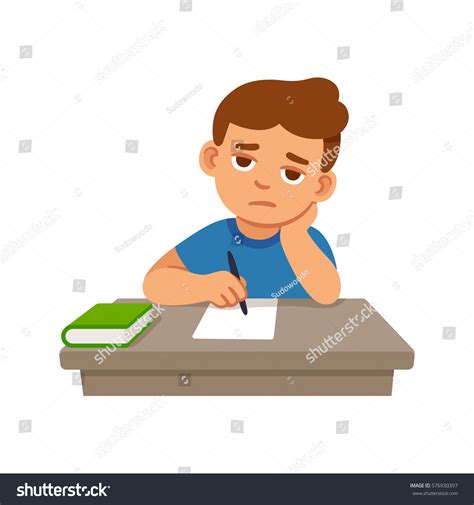 Cartoon Boy Doing Math Homework に対する画像結果