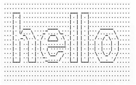 Hello ASCII-art Python に対する画像結果