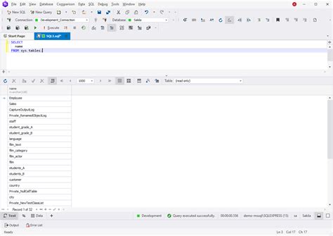 SQL List Table Hierarchy に対する画像結果