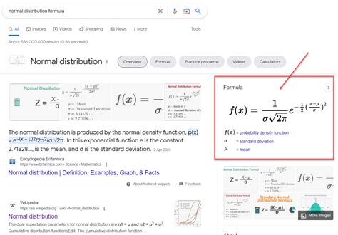 Image result for Standard Normal Distribution Formula Copy and Paste