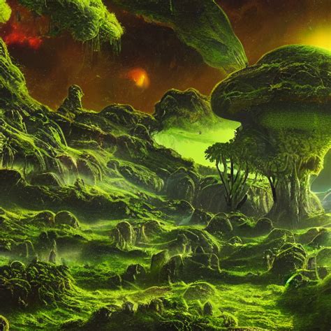 Afbeeldingsresultaten voor Alien Landscape Acrylic