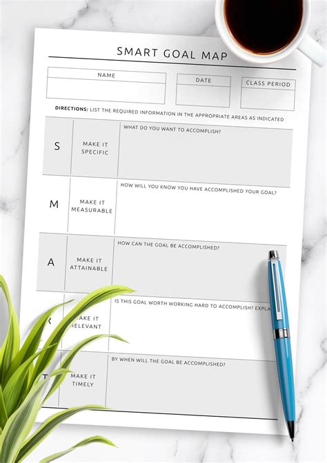 Image result for Smart Goals Map Worksheet