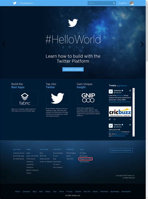 Twitter API Consumer Key に対する画像結果