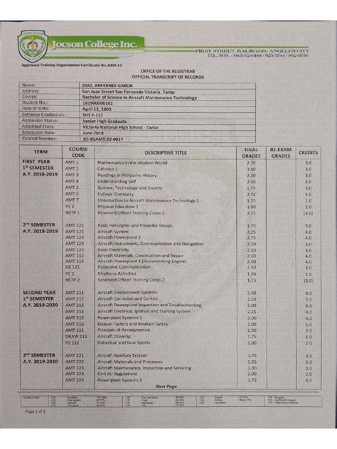 Image result for Transcript of Record Design