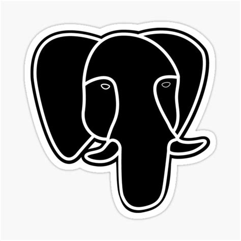 Toradh íomhá ar PostgreSQL Logo Sticker