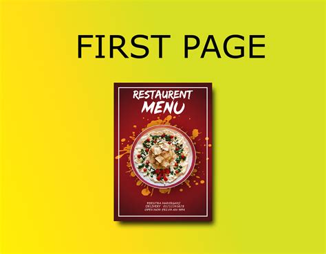 Image result for Restodent Menu Card Design