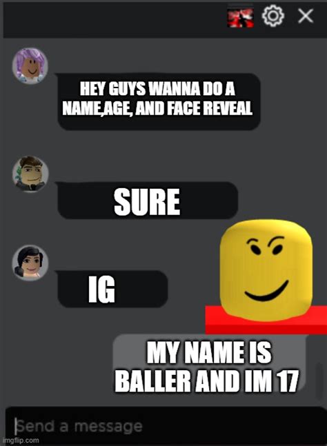 Toradh íomhá ar Roblox Chat From 2 Year Ago