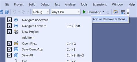 Image result for Visual Studio Navigation Bar
