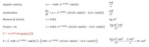 Image result for Torque Angular Velocity Equation