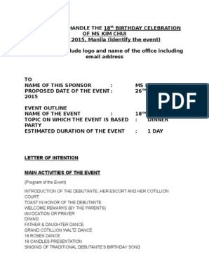 Image result for 18th Birthday Debut Program Sample