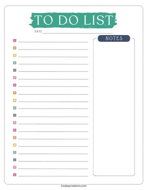 Image result for Free Sample to Do List Template