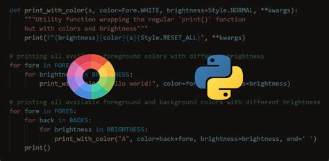 Résultat d’images pour Color Syntax in Python