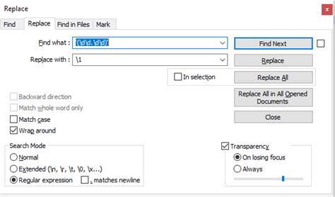 Toradh íomhá ar Regex String Replacer