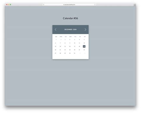 Calendar Box HTML/CSS Design に対する画像結果
