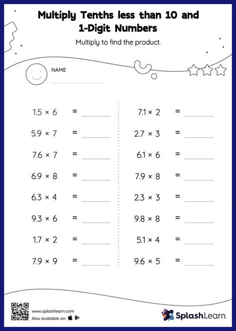 Toradh íomhá ar Mutiplication with Whole Numbers Worksheet