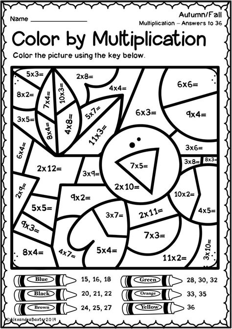 Image result for Color by Multiplication Worksheet