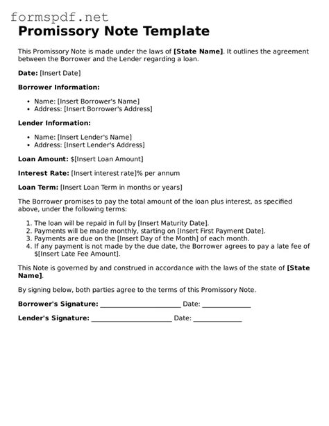 Toradh íomhá ar Fillable Promissory Note