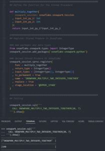 Afbeeldingsresultaten voor Snowflake Stored Procedure Python