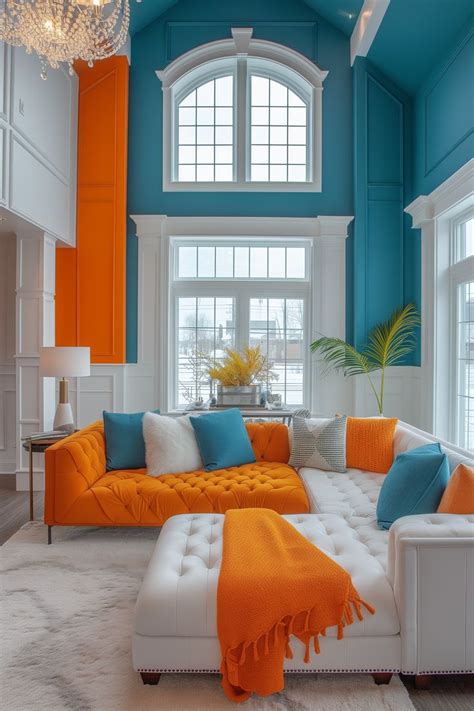 Image result for Complementary Color Scheme Use Living Room