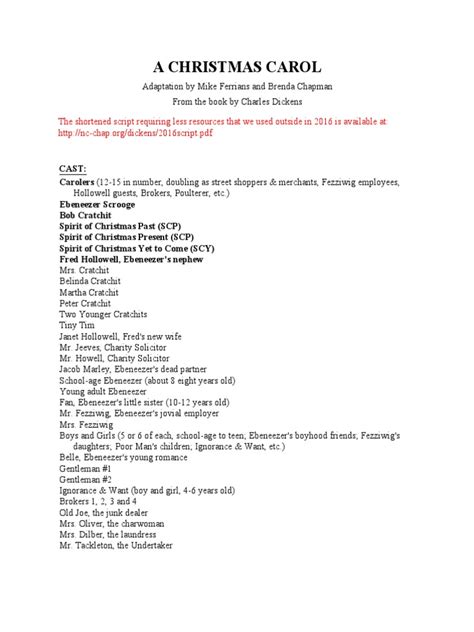 Christmas Carol Script に対する画像結果