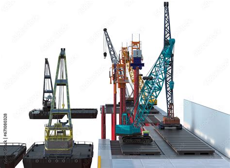 Berth Crane 3D Model ਲਈ ਪ੍ਰਤੀਬਿੰਬ ਨਤੀਜਾ