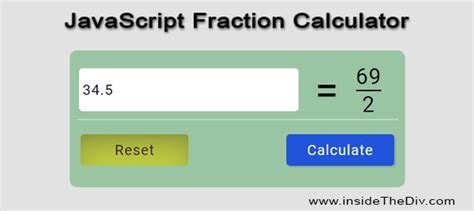 Java Fractions Basic ਲਈ ਪ੍ਰਤੀਬਿੰਬ ਨਤੀਜਾ