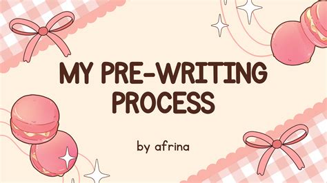 Pre Writing Process に対する画像結果